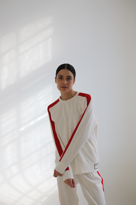 Свитшот slim из трикотажного джерси