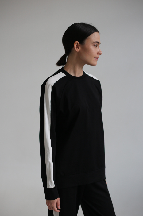 Свитшот slim из трикотажного джерси