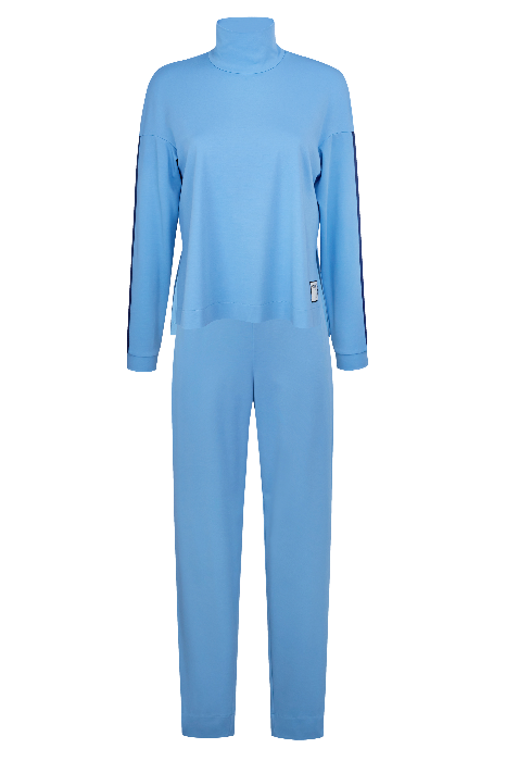 Костюм комбинированный с укороченными брюками, бадлоном и свитшотом