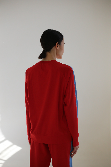 Свитшот slim из трикотажного джерси