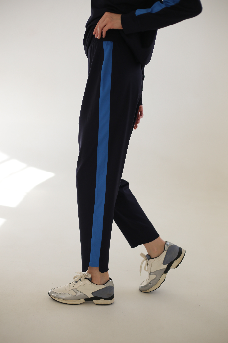 Брюки укороченные из трикотажного джерси