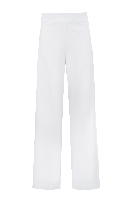 Брюки прямого кроя из трикотажного джерси