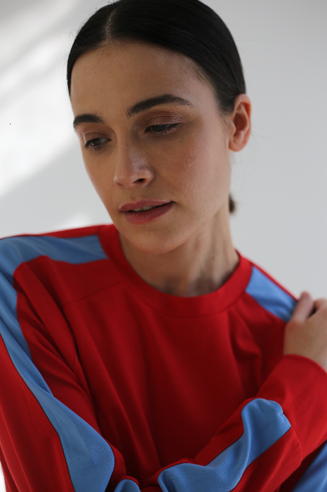 Свитшот slim из трикотажного джерси