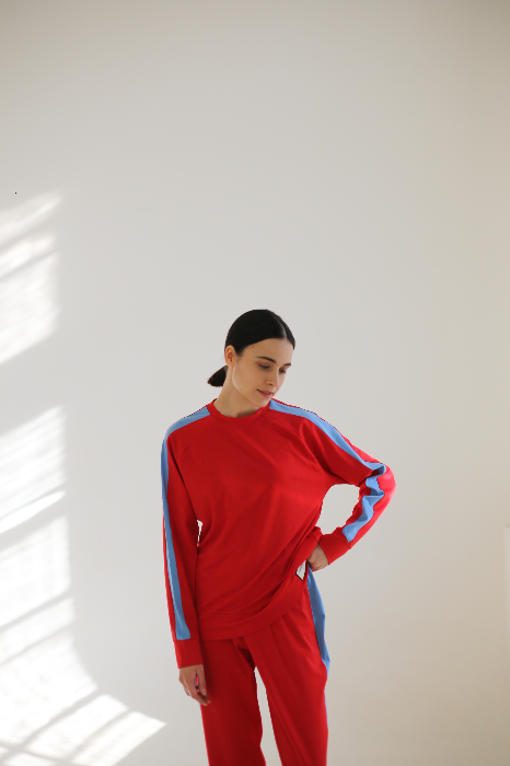 Свитшот slim из трикотажного джерси