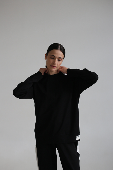 Свитшот slim из трикотажного джерси