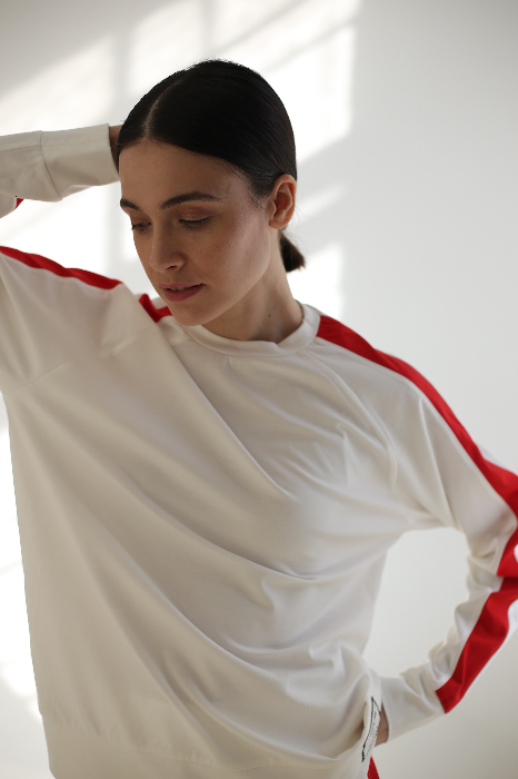 Свитшот slim из трикотажного джерси