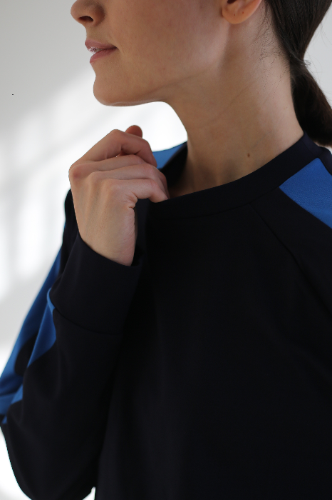 Свитшот slim из трикотажного джерси