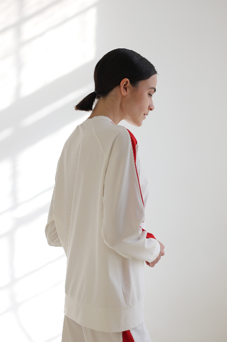 Свитшот slim из трикотажного джерси