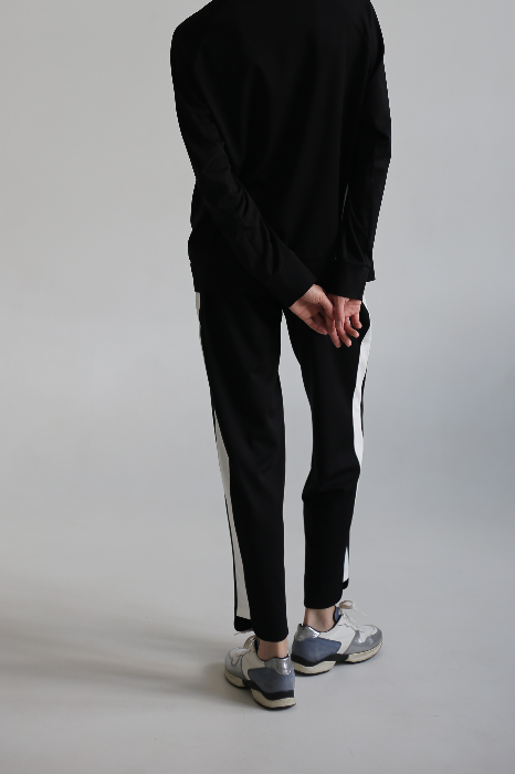 Брюки укороченные из трикотажного джерси