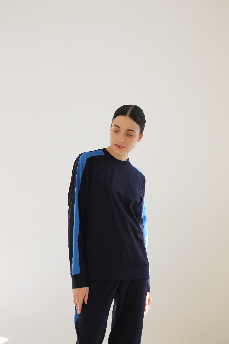 Свитшот slim из трикотажного джерси