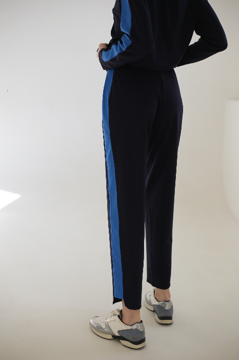 Брюки укороченные из трикотажного джерси