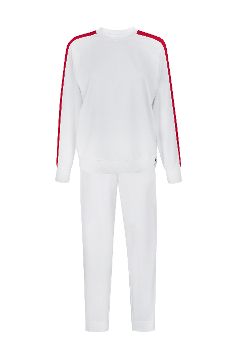 Костюм с укороченными брюками и свитшотом